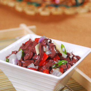 洋葱尖椒炒鸭血