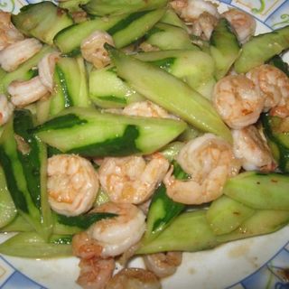 青瓜炒虾仁