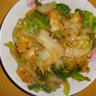 老干妈炒卷心菜