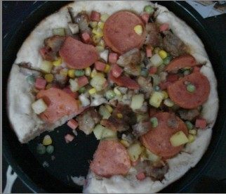 夹心火腿营养披萨