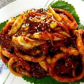 纯韩式辣炒鱿鱼