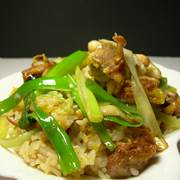 南瓜鸡肉电锅饭