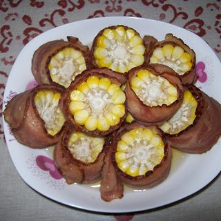 培根蒸玉米