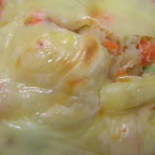 芝士烤彩色土豆泥