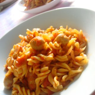 番茄肉丸螺絲意粉