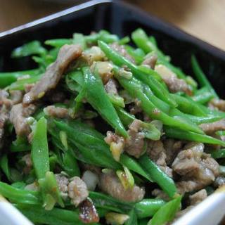 豆角炒肉