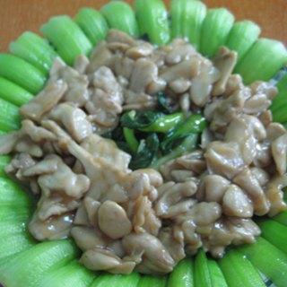 白灵菇炒小油菜