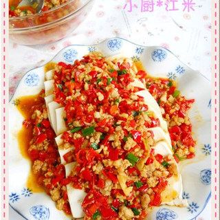 剁椒肉糜蒸豆腐