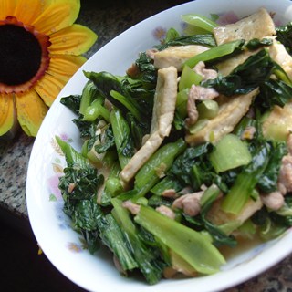 家常油菜豆腐