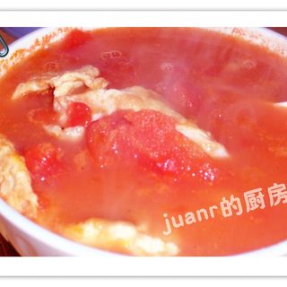 番茄煎蛋汤