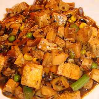 五彩家常豆腐丁