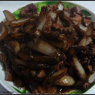 洋葱炒腰花