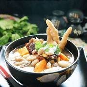 木瓜杂豆鸡肉煲