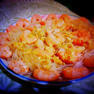 粉丝蒸虾仁