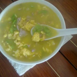 鸡蛋蚕豆汤