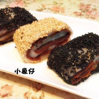 芝麻红豆糯米卷