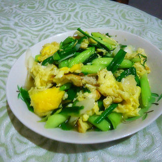 青蒜炒鸡蛋