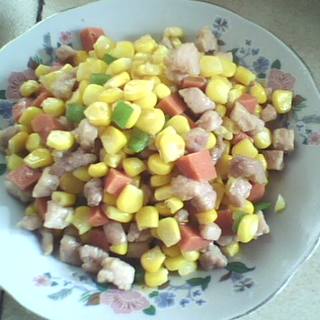 懒人菜系玉米肉丁