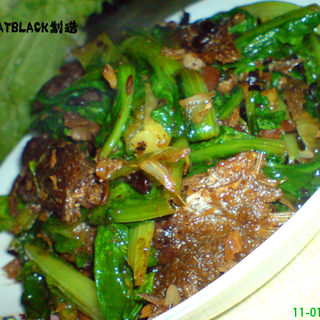 豆豉鲮鱼油麦菜