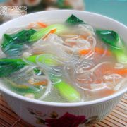金针粉丝青菜汤