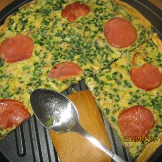 荠菜肉鸡蛋饼