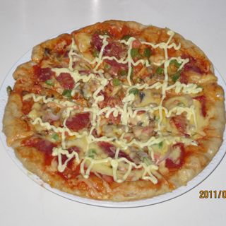 电饼铛自制比萨