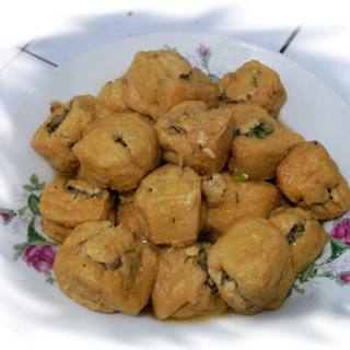 茴香猪肉酿油果