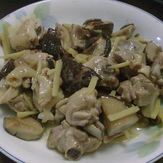 香菇焖鸡腿