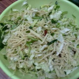 白菜心拌豆腐丝