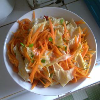 胡萝卜炒豆腐皮