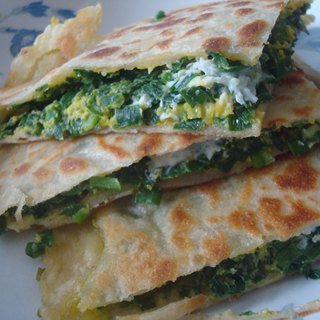 韭菜鸡蛋黄金饼