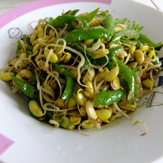 尖椒炒豆芽
