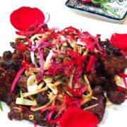 炸烹玫瑰袍子肉