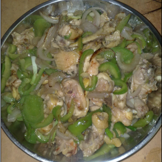 青椒洋葱炒啫啫鸡