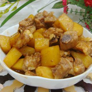 土豆烧排骨