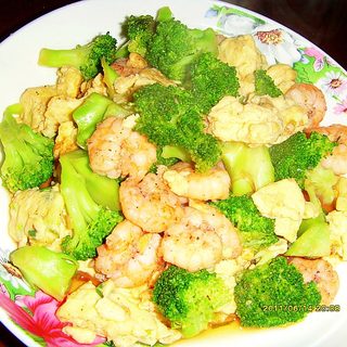 西兰花蛋炒虾仁