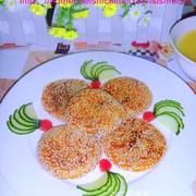 芝麻红豆南瓜饼