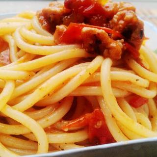 茄酱肉末意粉