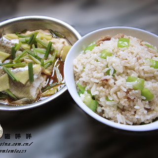 肉丝丝瓜粒炒饭