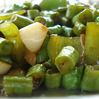 青辣椒炒长豆角