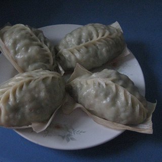 凉水面菜豆包子