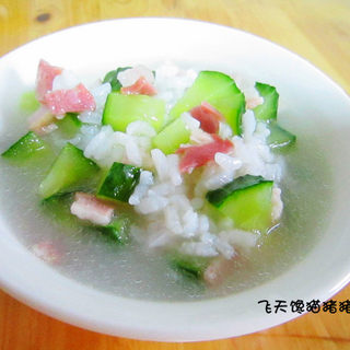 黄瓜培根粥