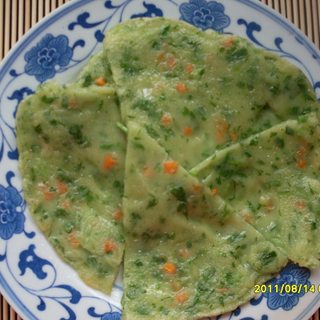 鸡毛菜胡萝卜煎饼