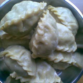 山芹菜两合面菜饺子