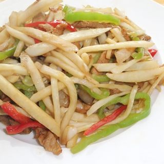 茭白炒肉丝