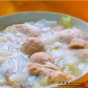 一汤两喝~暖身暖胃@@家的味道清汤河粉