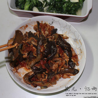 番茄茄子炒肉丝