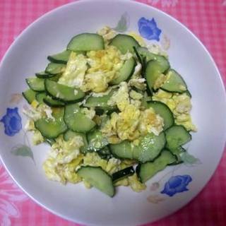 黄瓜炒鸡蛋