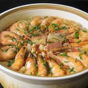 粉丝白菜大虾煲