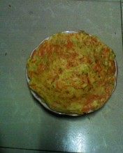 双色蔬菜鸡蛋饼